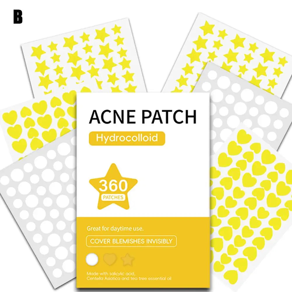 Colorful Invisible Pimple Removal Anti-Acne Hydrocolloid Patches