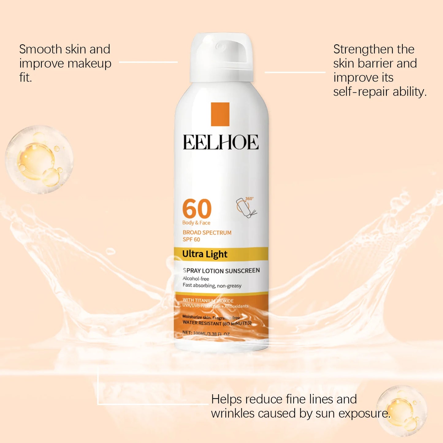 Waterproof Sunscreen Spray Spf50