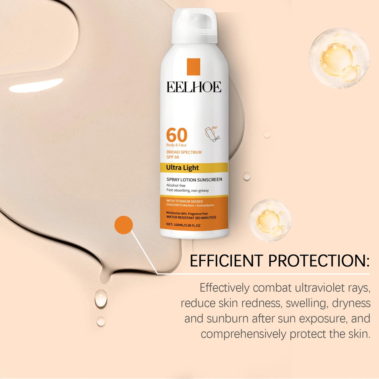 Waterproof Sunscreen Spray Spf50