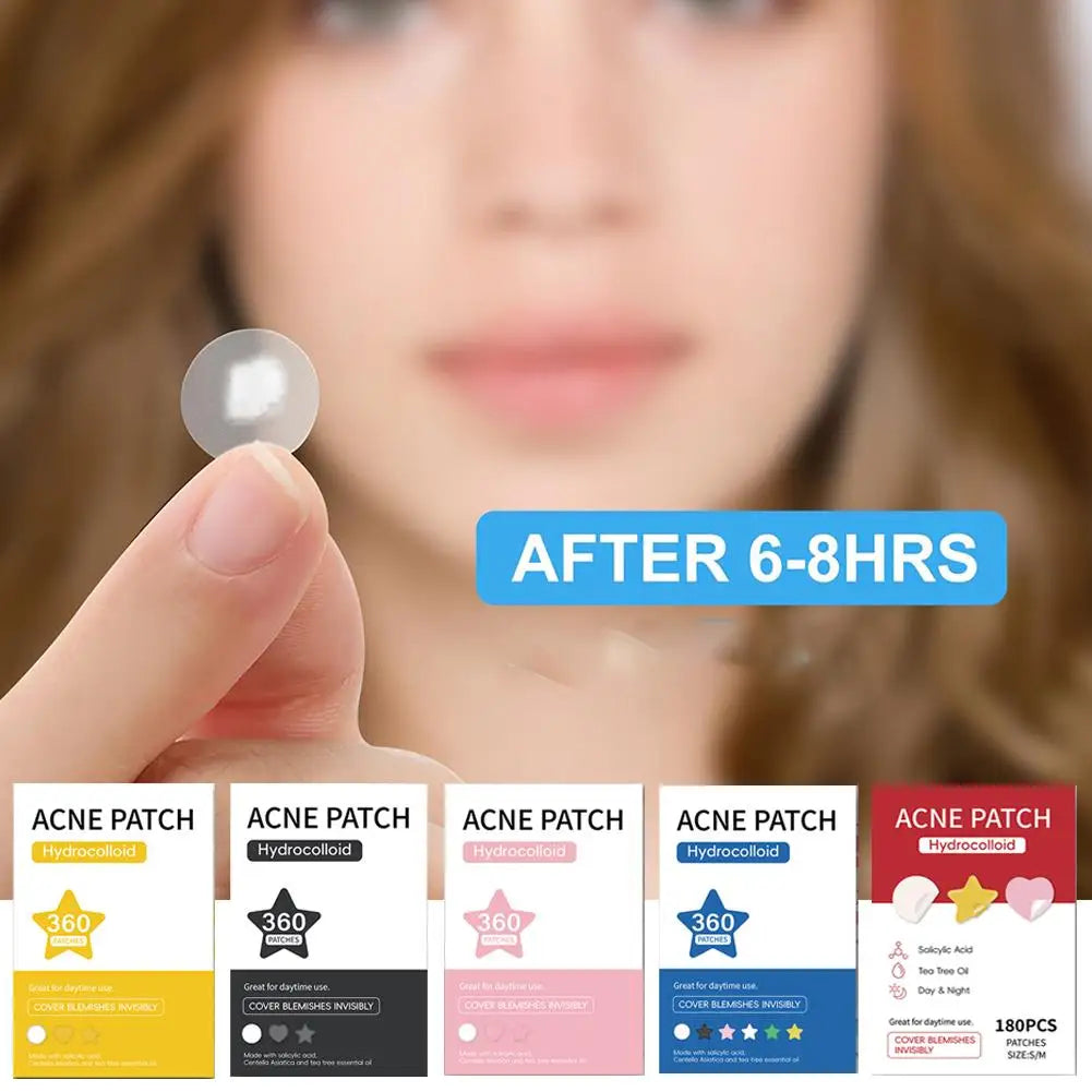 Colorful Invisible Pimple Removal Anti-Acne Hydrocolloid Patches