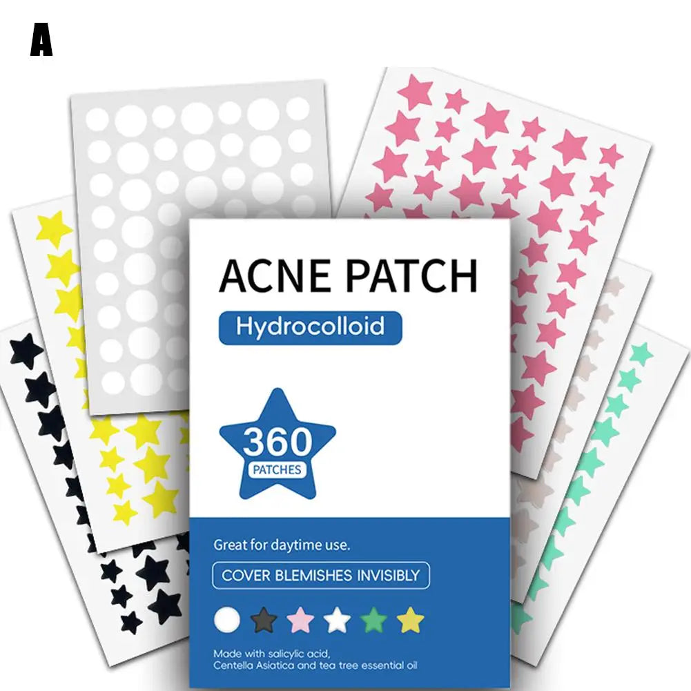 Colorful Invisible Pimple Removal Anti-Acne Hydrocolloid Patches