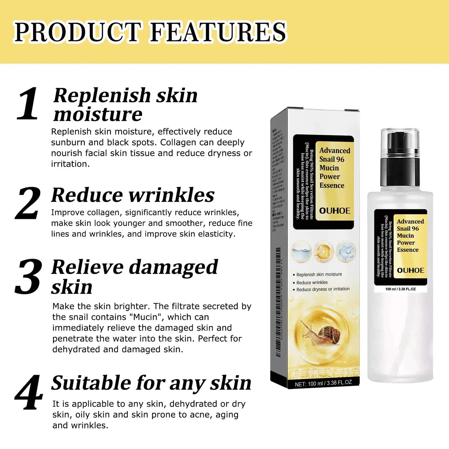 Snail Mucin Peptide Essence