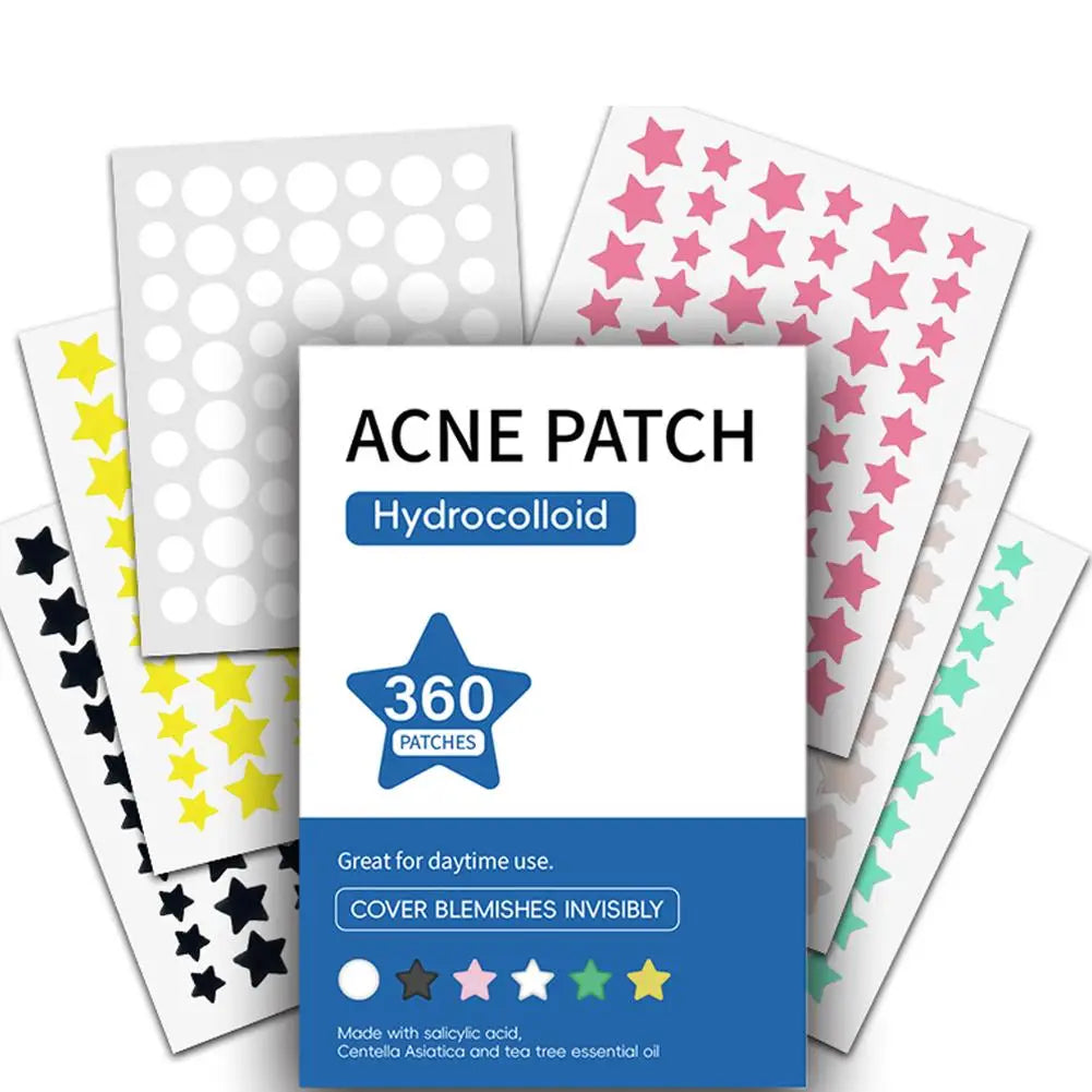 Colorful Invisible Pimple Removal Anti-Acne Hydrocolloid Patches